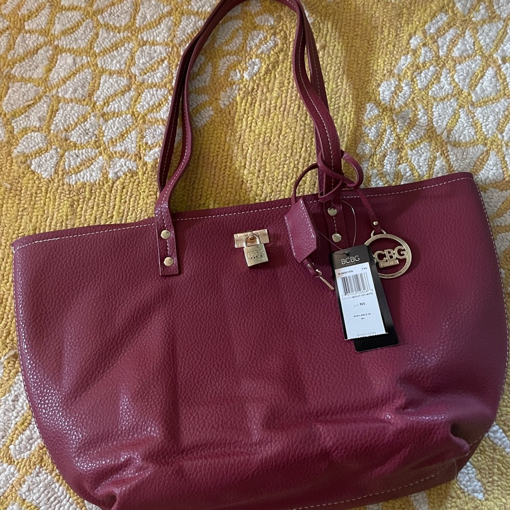 NWT BCBG red leather bag bundle